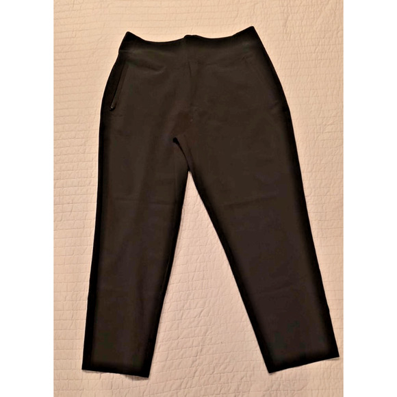 Athleta Endless High Rise Black Pants Women’s 14 Pull On Stretch Trouser - Picture 14 of 15